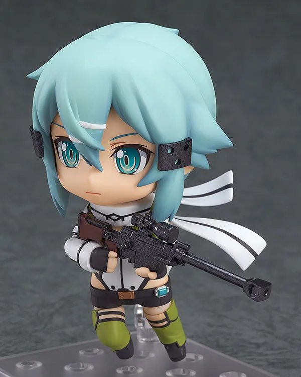 10 см Q версия издание Sinon фигурку меч искусство онлайн II пистолет Gale Online GGO Shino
