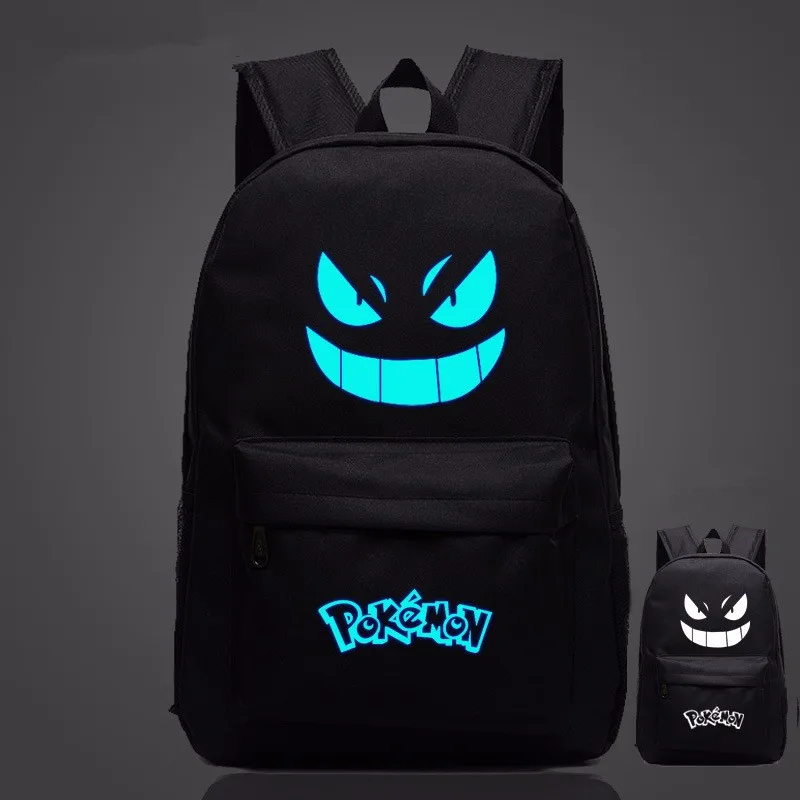 Pouplar рюкзак с подсветкой и принтом Pokemon Go рюкзаки Gengar школьные сумки для девочек