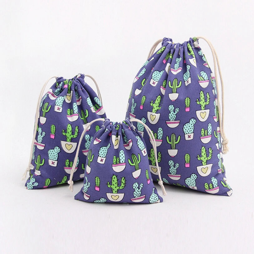 Высококачественный холщовый пакет для хранения кактусов экологически посылка