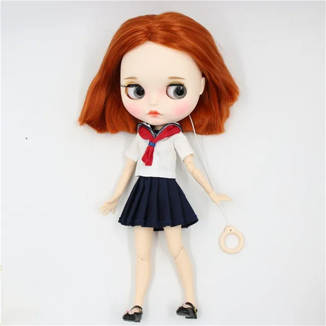 new matte face Ледяная фабрика blyth кукла 1/6 игрушка комбинация тела с платьем Обувь Специальное предложение в продаже 30 см кукла - Цвет: new matte face