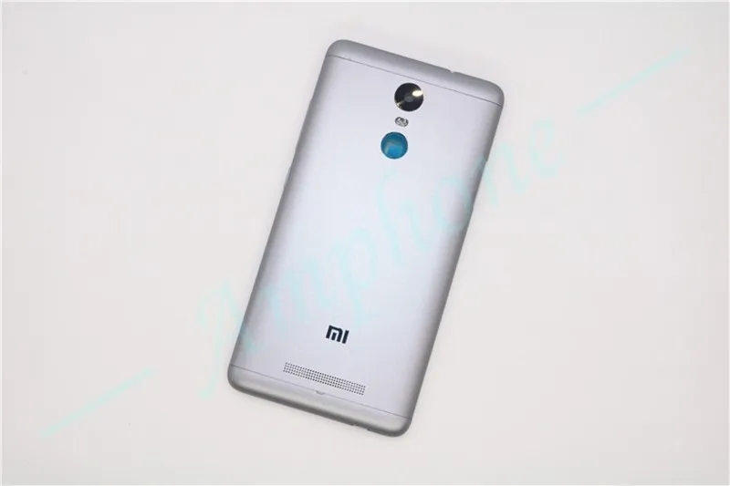 Noto 3 Gray Для Xiaomi Redmi Note 3 запасные части Задняя крышка батареи корпус+ боковые кнопки+ камера вспышка Замена объектива - Цвет: Noto 3 Gray