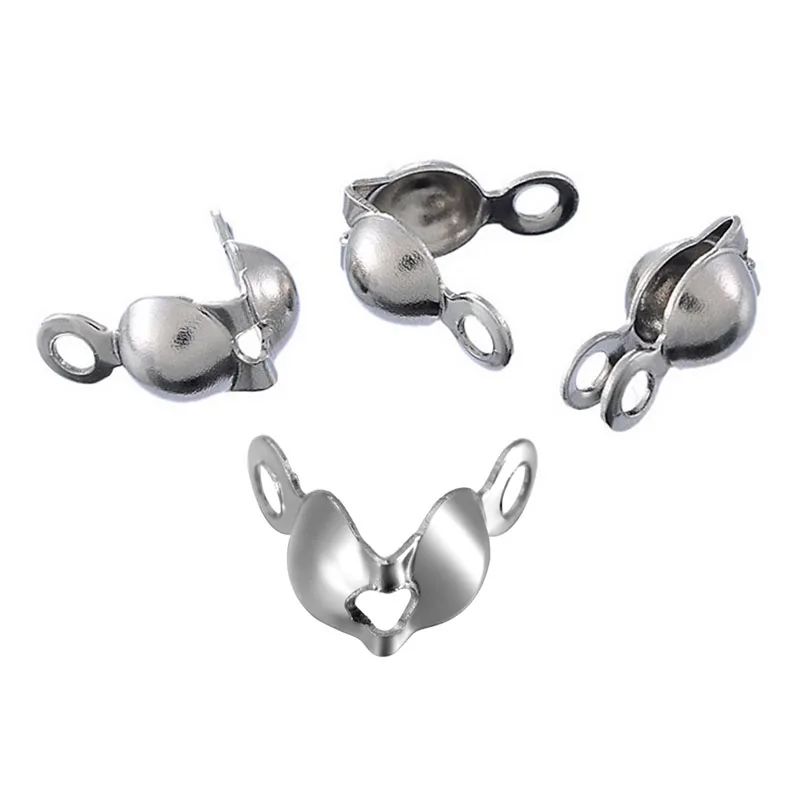 20 100 шт. пряжки из нержавеющей стали для бусин застежка подходящая цепочка