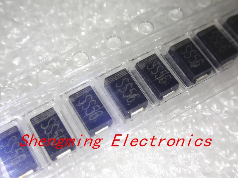 100 шт. SS56 SR560 60V 5A SMA SMD диодный диод Schottky для поверхностного монтажа диодных и работ