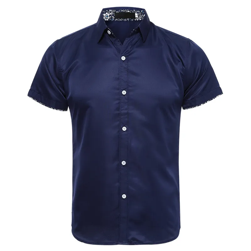 Мужские повседневные рубашки с короткими рукавами коллекция 2017 года сезон лето