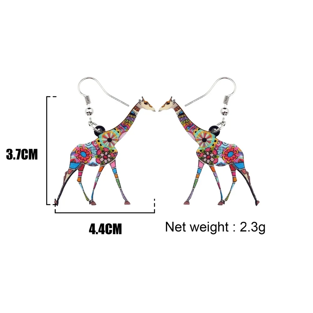 WEVENI акриловые в стиле аниме красочные африканские жираф из джунглей