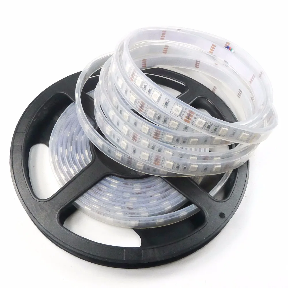 10 шт. 5050 футов 300 RGB SMD силиконовая трубка гибкая светодиодная лента 12 В