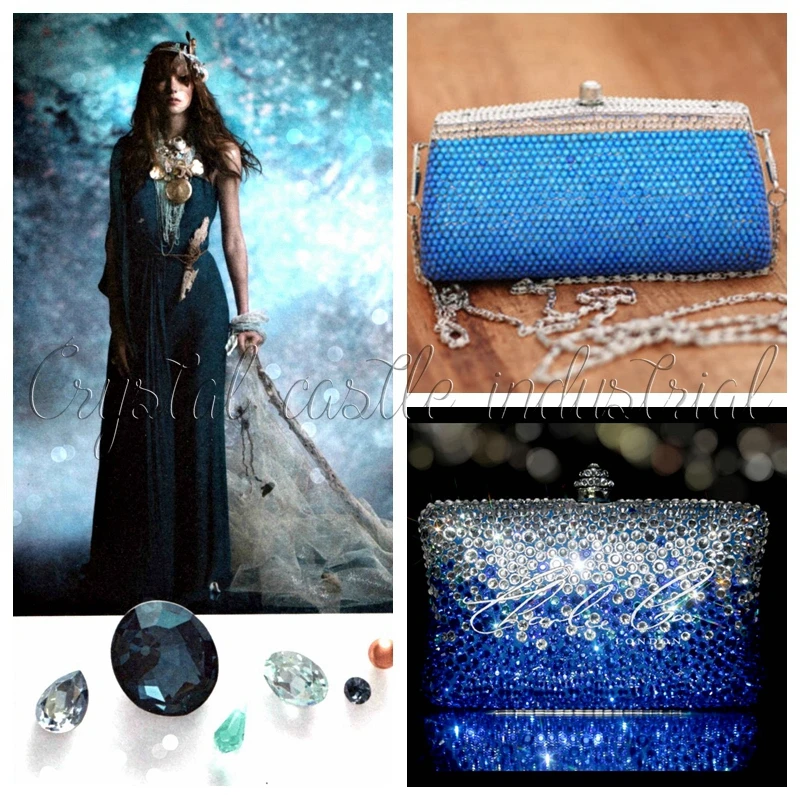 Хрустальный замок стразы горячей фиксации лучшие аквамариновые светильник лые