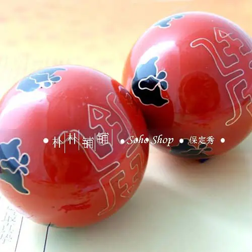 50 мм 40 Перегородчатые шарики baoding w/китайский почерк долговечность в нескольких