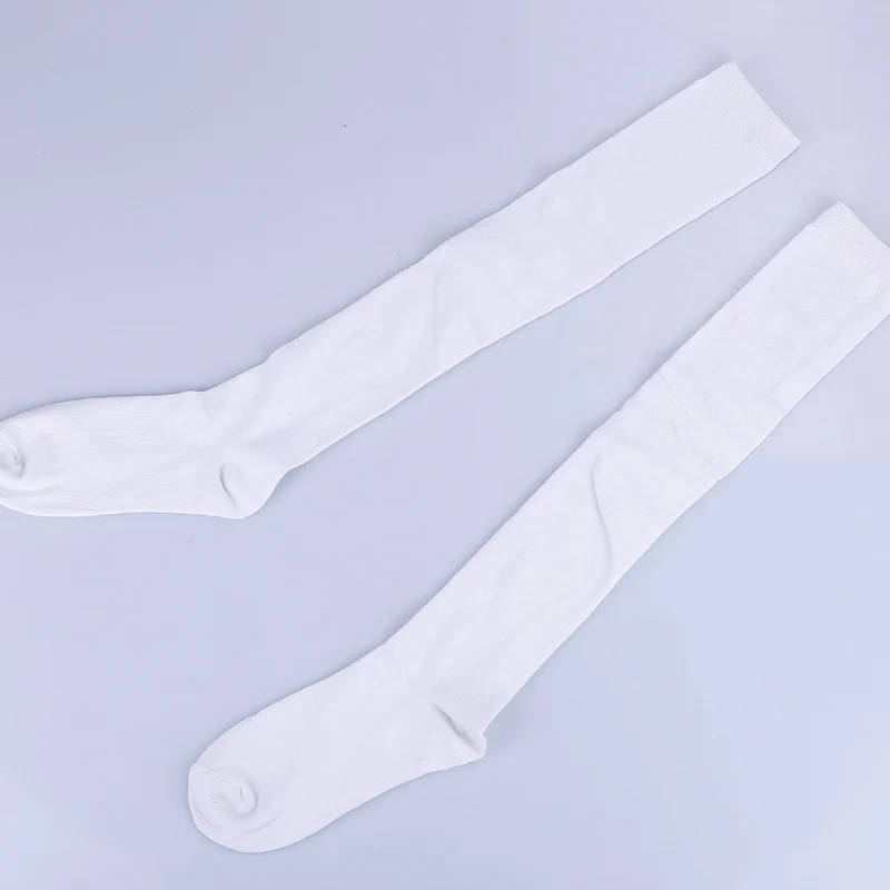 White Uhyd/гольфы для школьников; хлопковые носки для школьной формы; японские полосатые носки для школьниц - Цвет: White