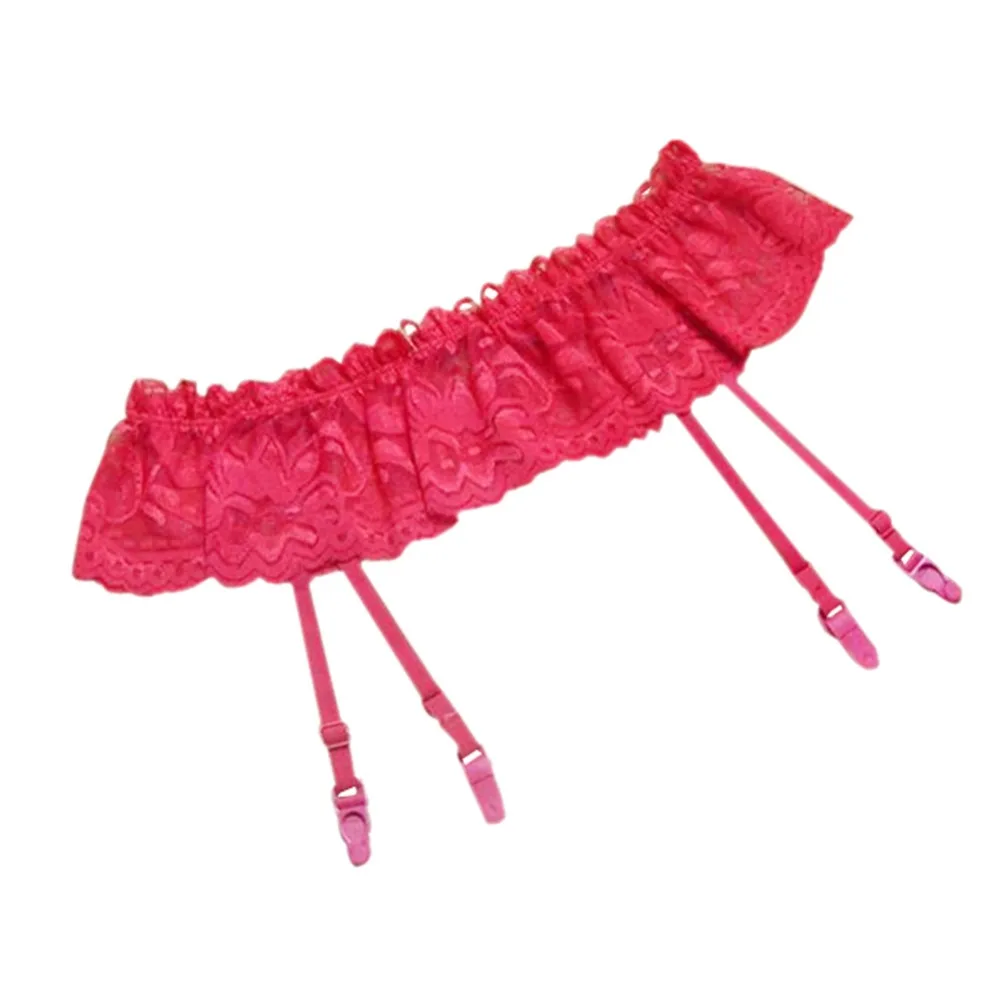WEIXINBUY, женские сексуальные стринги, 4 цвета, кружевной чулок, чулок, нижнее белье, двойной слой, подвязки, ремни, KJ2