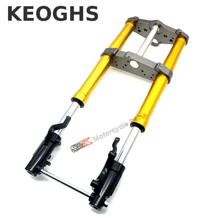Передние амортизаторы для мотоцикла Keoghs и тройной зажим деревьев длина 670 мм Honda