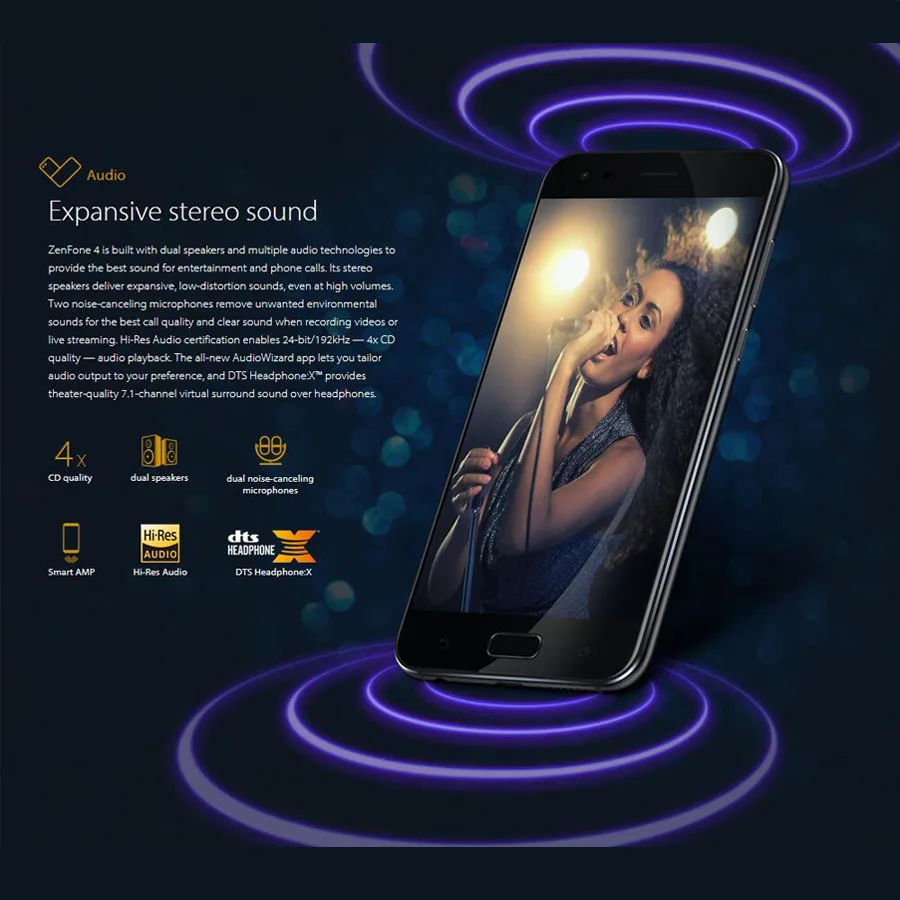 Мобильный телефон ASUS ZenFone 4 ZE554KL 4G LTE с глобальной версией, Восьмиядерный процессор Snapdragon 630, 4 ГБ, 64 ГБ, 12 МП, экран 5,5 дюйма, 1080x1920 p, мобильный телефон