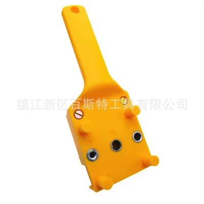 

Doweling Jig 6/8/10mm Handheld Pocket Hole Jig Set Woodworking Wood Dowel Self-Centering Puncher Drill Guide Locator Jig