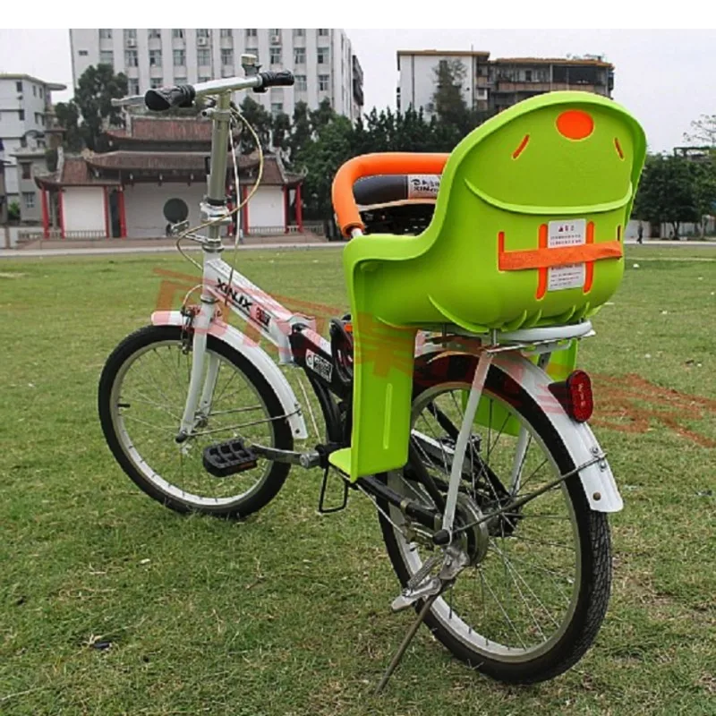 AOXIN Children bicycle safety seats high-quality green plastic Road bike folding kids baby back seat mat | Спорт и развлечения