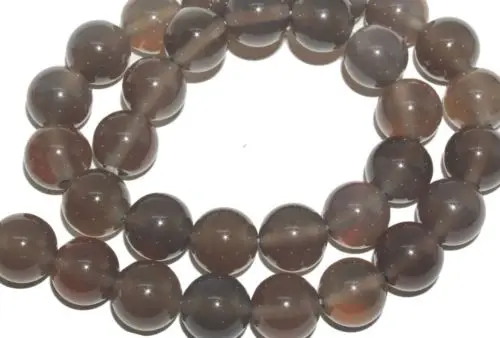 10 мм Агат Серый Круглый Loose Бусы оптовая Изысканные женская Мода хороший Шарик