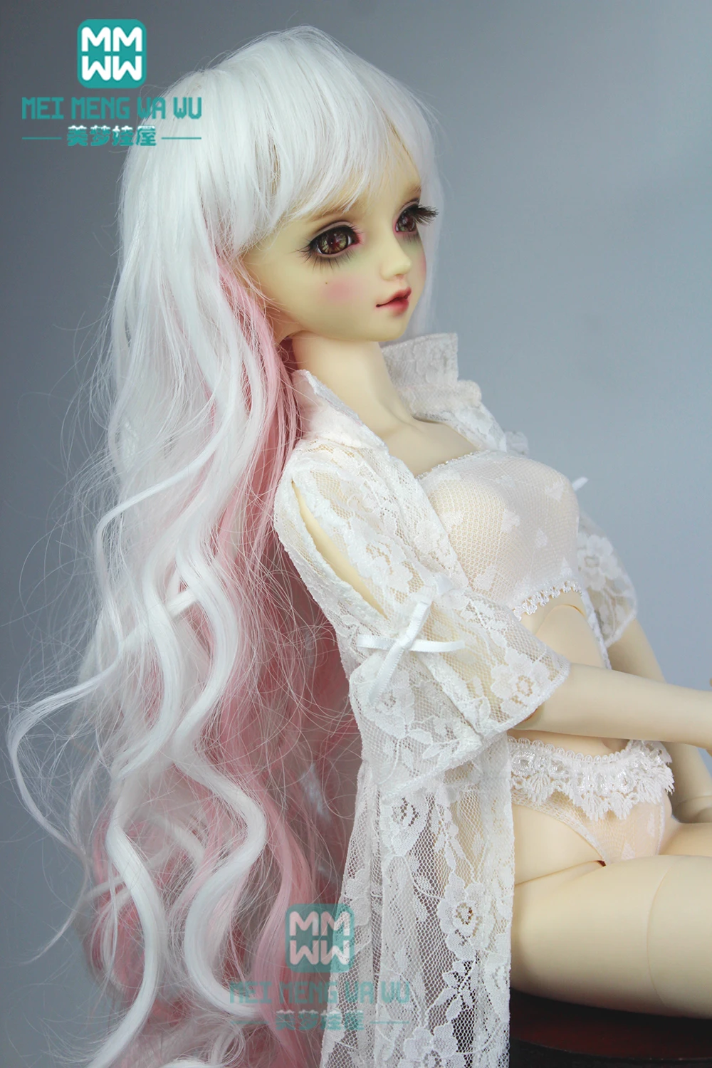 Аксессуары для куклы BJD, одежда для 1/3, BJD DD, кукла, сексуальное мечтательное нижнее белье из четырех частей, трусы, чулки, кружевная верхняя одежда