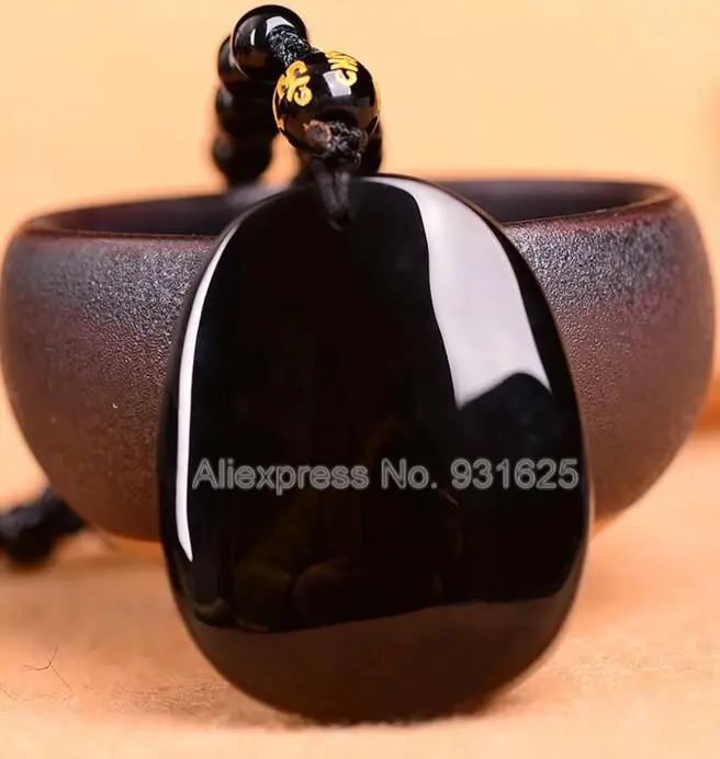 Красивый натуральный черный Обсидиан Резной Цикада обезьяна Лаки Китайский с