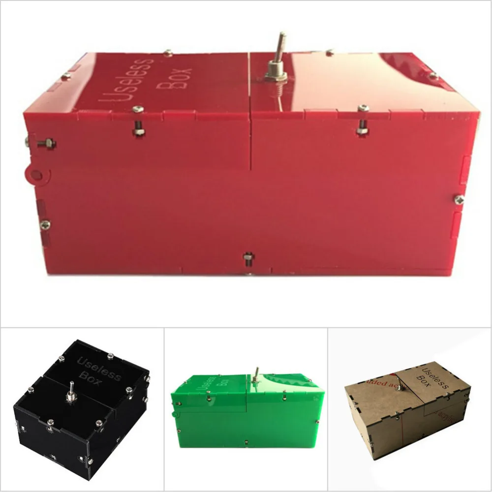 

Plastic Useless Box Innovative Tricky Toy Creative adult funny Tricky toys Innovative Useless box For gifts Fun party toys gift