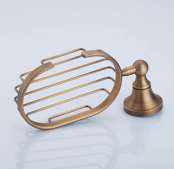 Аксессуары для ванной комнаты винтажная Ретро Античная латунная корзина мыла