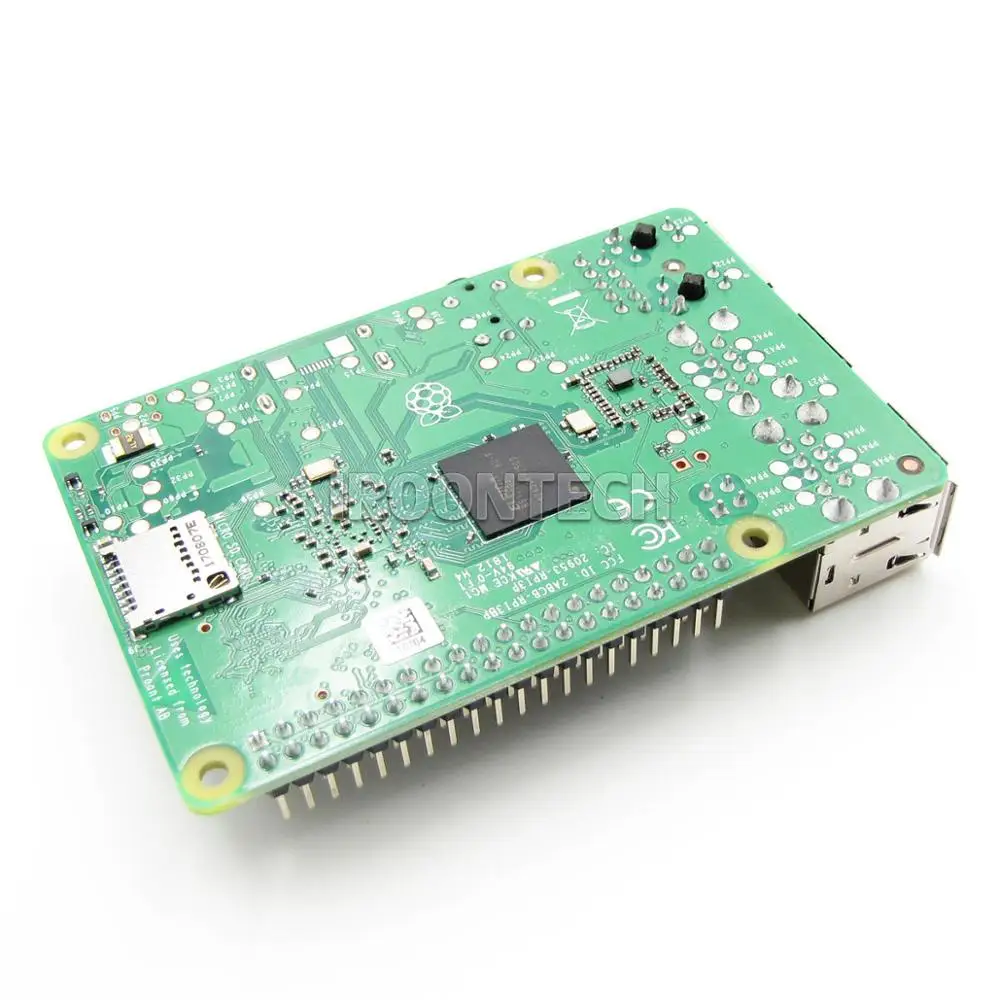 RS версия: 2018 новый оригинальный Raspberry Pi 3 Модель B + плюс BCM2837B0 1 ГБ SDRAM на борту Wi