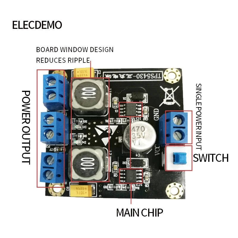 TPS5430 24В к положительному и отрицательному 5V12V15V импульсный регулятор модуль