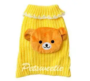 3 free shipping | Rongrong Autumn Teddy Bear Chow Chihuahua puppy Bo dollars wool sweater pet clothes Дом и сад
