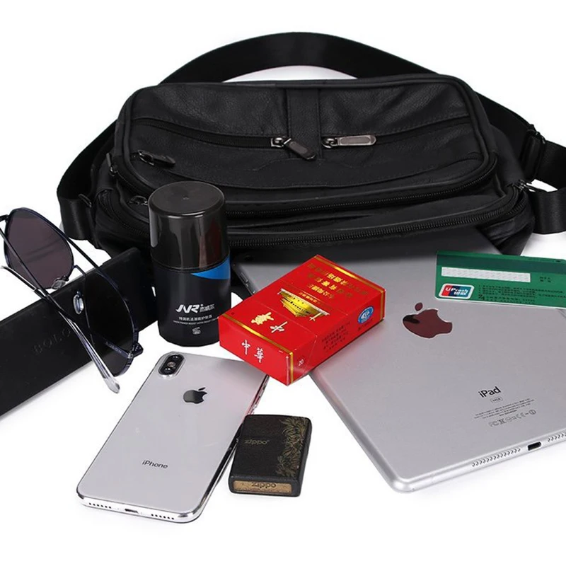 Натуральная кожа деловая сумка на плечо для мужчин большая емкость коровья