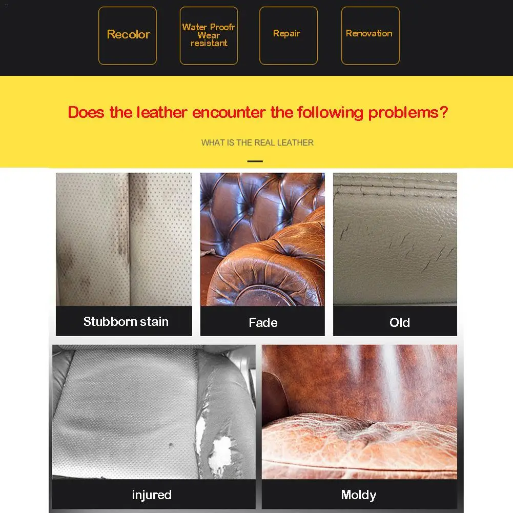 Восстановление кожи в жидкости ремонт очиститель от крема Kit для искусственных