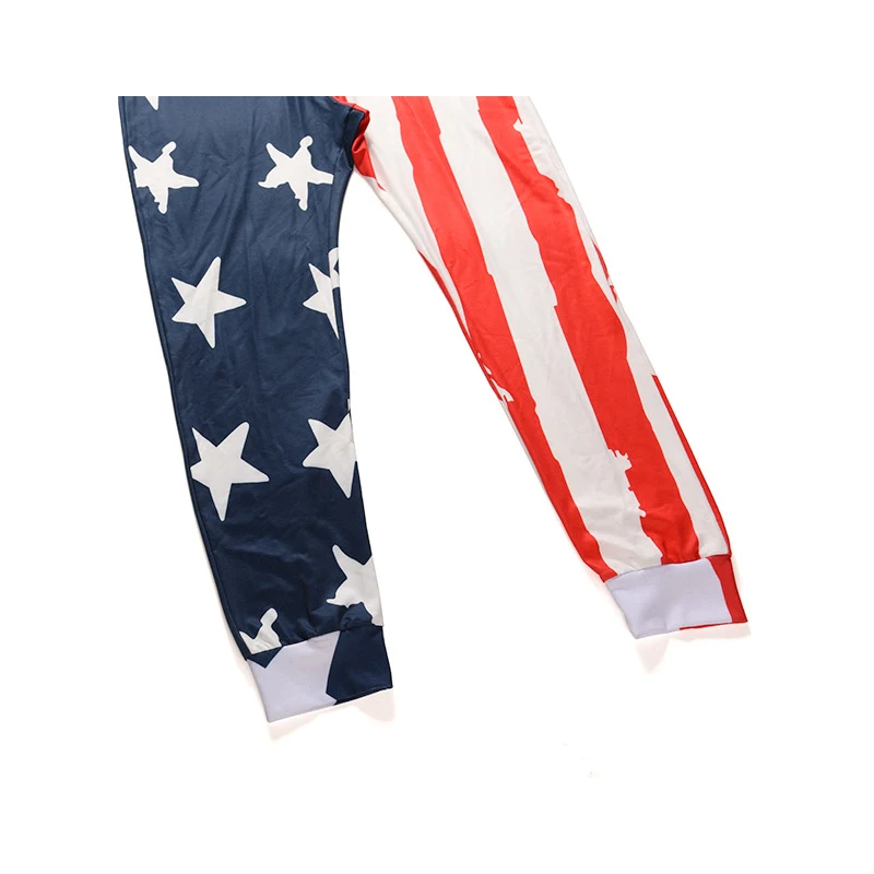 Новинка 2019 мужские комбинезоны с принтом звезды и флага весенние брюки рабочие