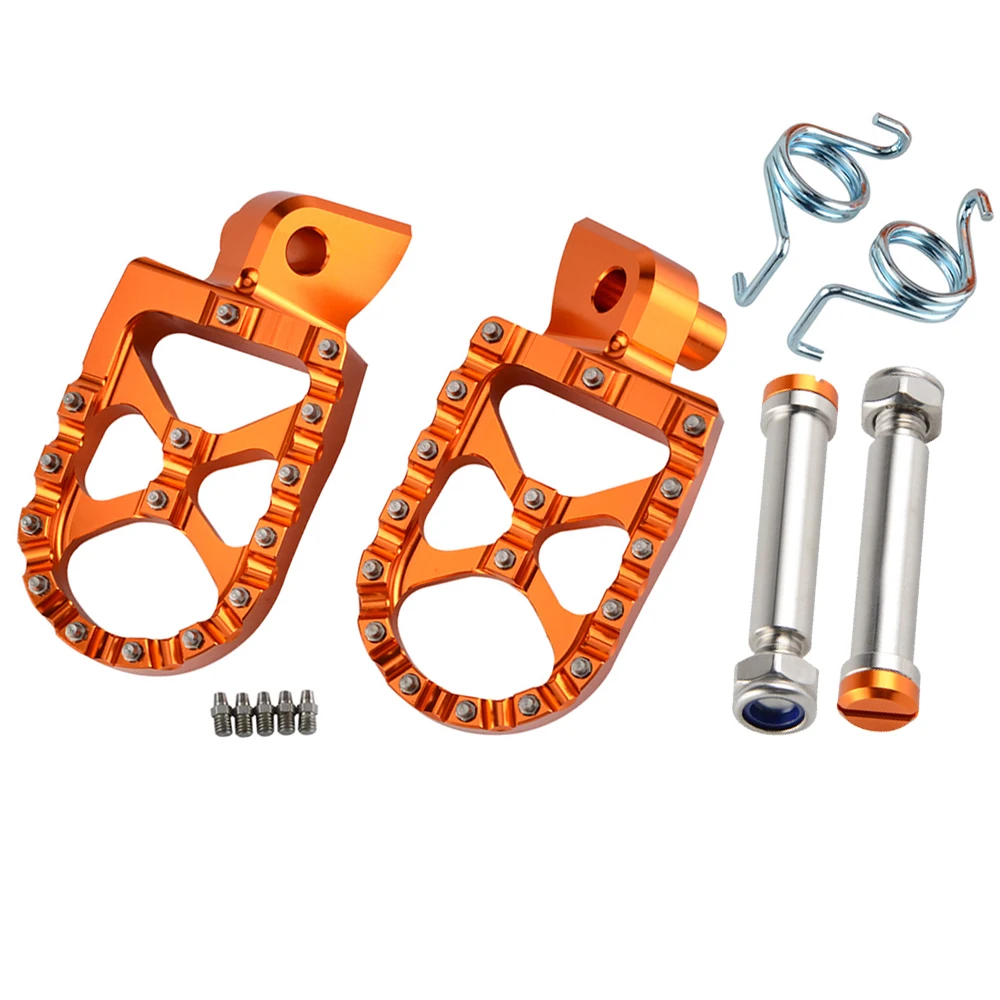 Set Orange Подножка мотоцикла подножек подножки для Yamaha YZ 65 85 125 250 125X 250X 250FX 450FX WR 250F 450F YZ F WRF 250 450 2001 - Цвет: Set Orange