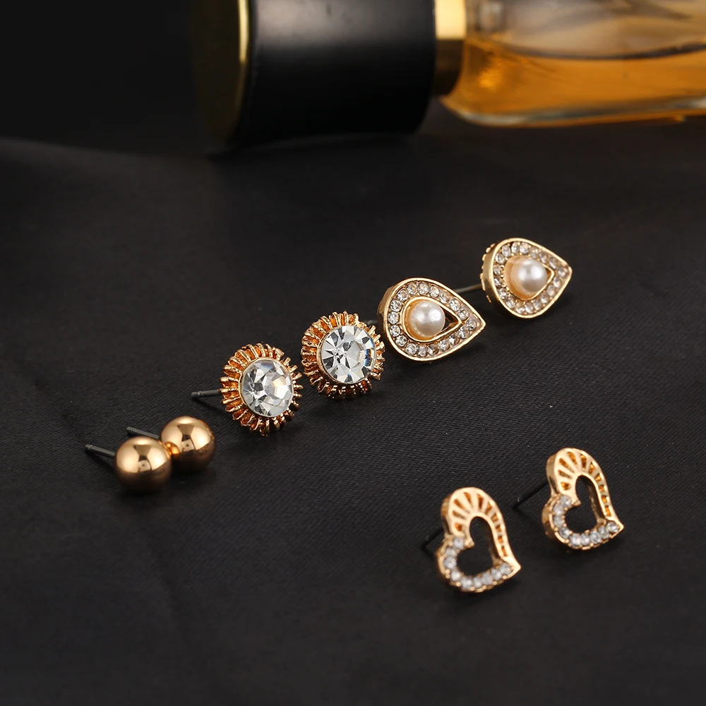 Женский комплект колец на фалангу IF ME Модный с кристаллами и искусственным