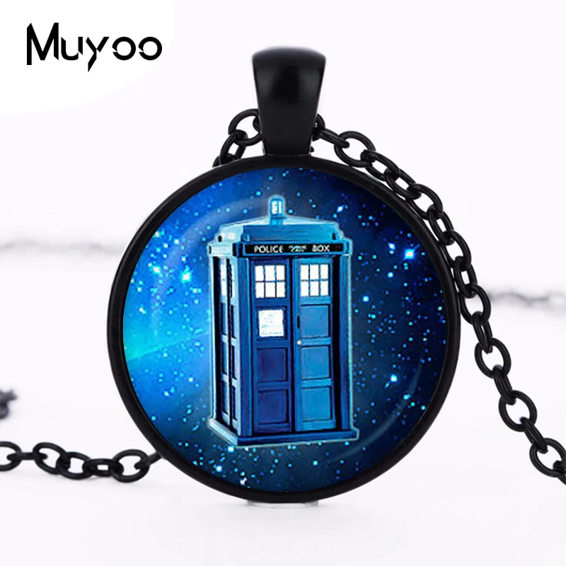 Стимпанк драма Доктор Кто ожерелье с дизайном «ТАРДИС» dr who timelord компаньон время телефонная будка Властелин фиолетовый Туманность цепи мужские HZ1