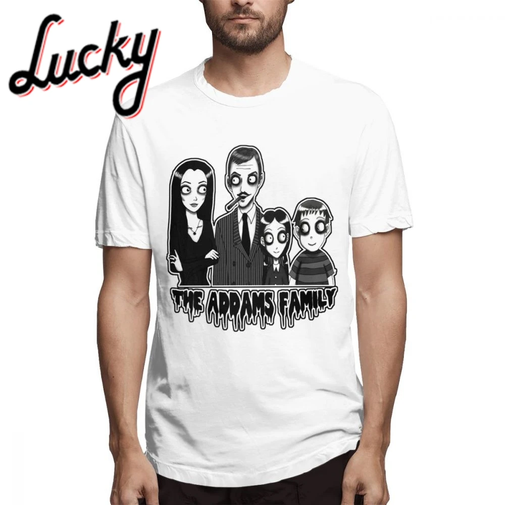 Мужская футболка adдамс серия ужасов семьи Гомез мортиза ассамс пугсли Новинка