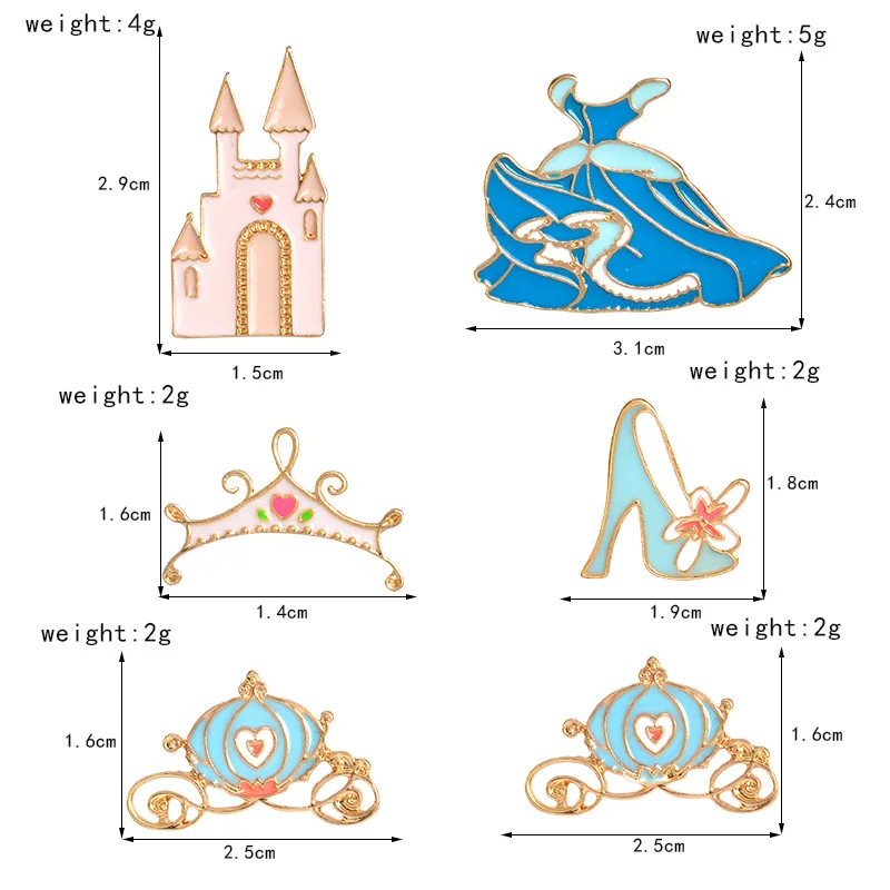 1 шт принцесса Симпатичные Значки для одежды нагрудные значки рюкзаков DIY на