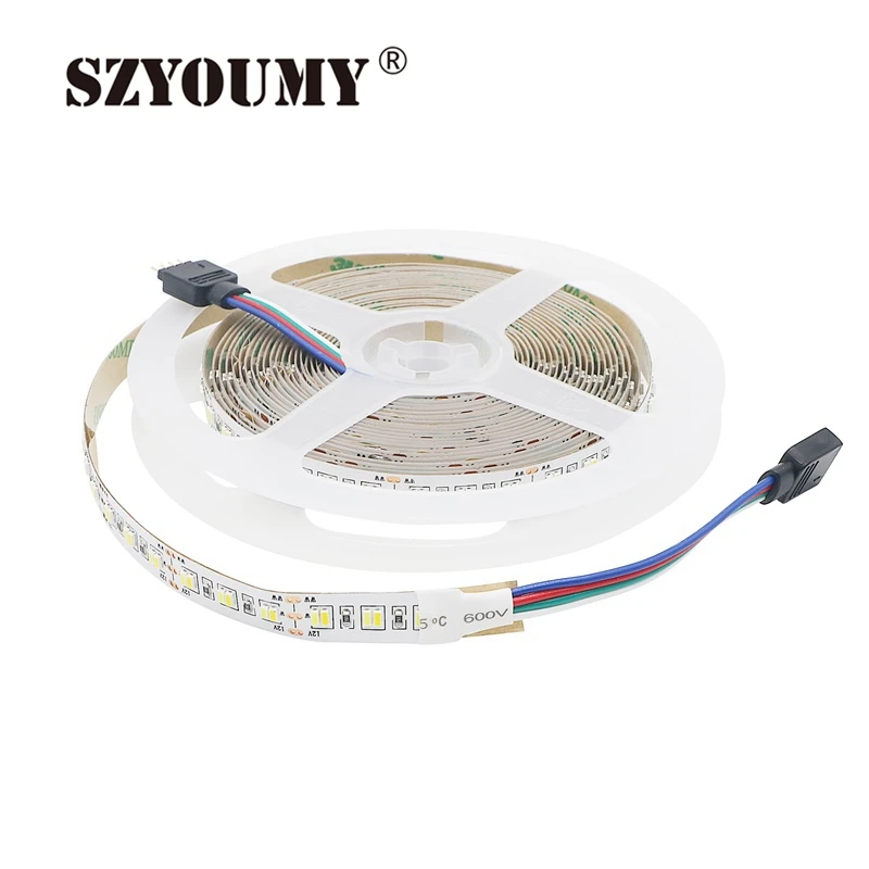 SZYOUMY яркий двойной белый SMD 3014 огни двухрядные 216 светодиодов/м 10 мм ширина супер