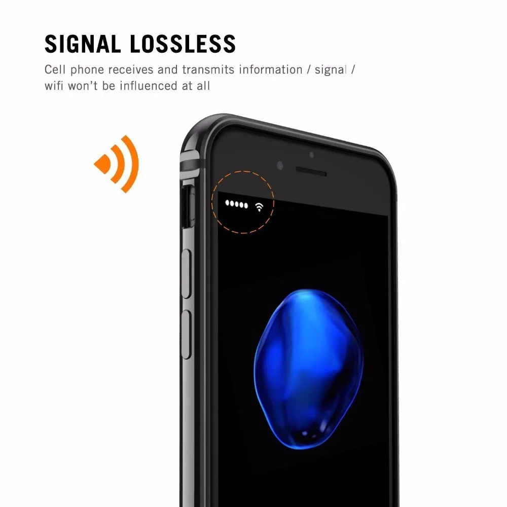 Прозрачный жесткий пластиковый задний Алюминиевый металлический бампер для iPhone