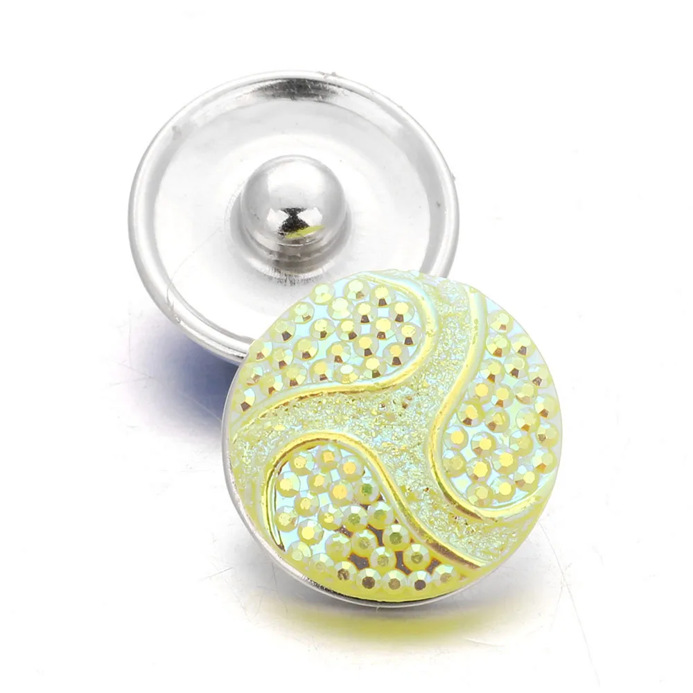 10 шт./лот Смешивание 18 мм кнопки ювелирные изделия красочные резиновые давление