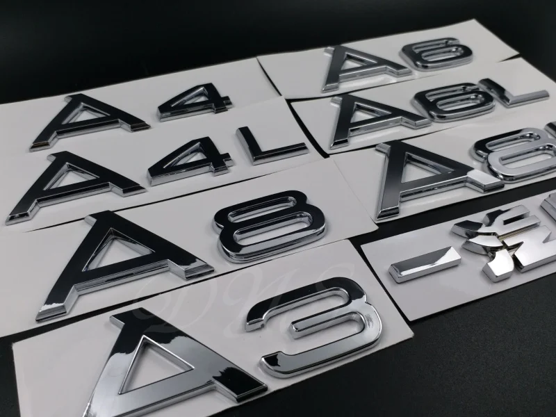 Наклейка на заднюю панель автомобиля ABS Автомобильная эмблема задний для audi A3 A4 A6