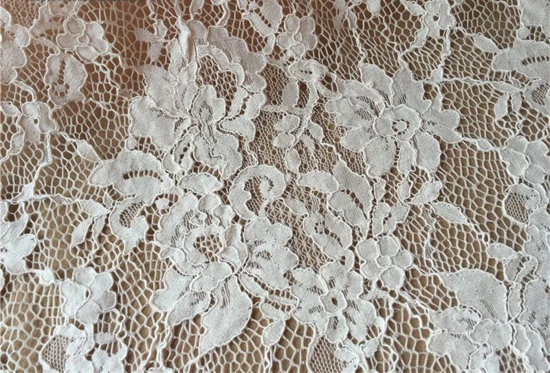 1 5 м/лот кружевная ткань из алловера с цветочным кружевом шантильи французская