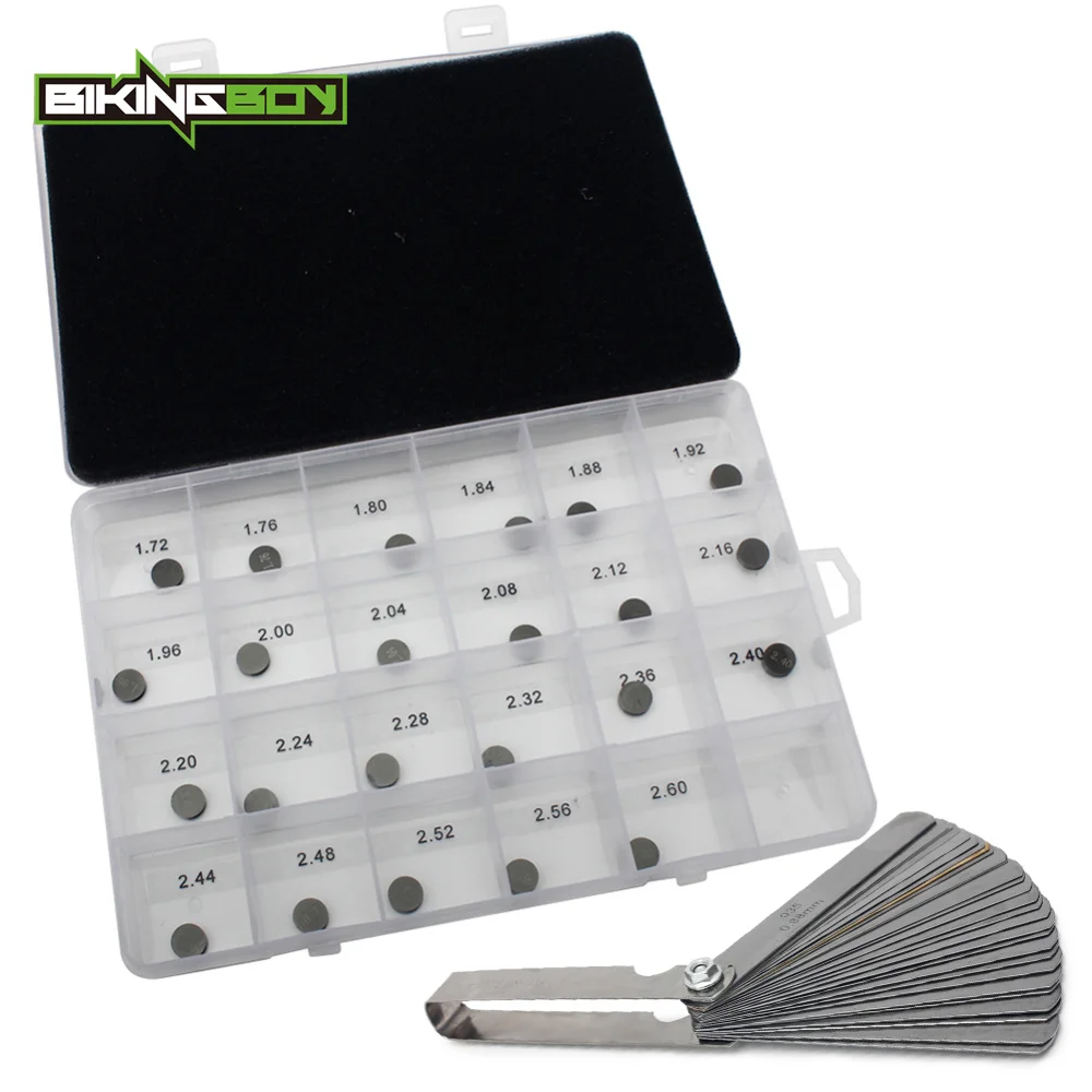 BIKINGBOY 8.9mm 1.72 - 2.60 Valve Shim 32 Blade Feeler Gauge for KTM 250 350 450 505 SX-F EXC XC-F SX SMR Freeride 13 14 | Автомобили и