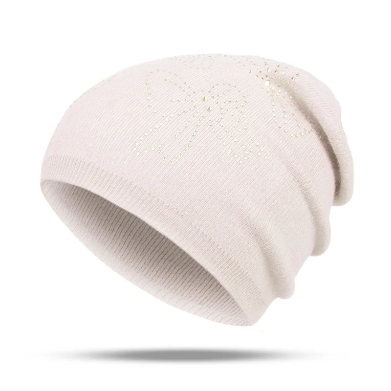 Beige MLTBB модная зимняя шапка простая женская вязаная шапка повседневная женская шапка с рисунком однотонная мягкая женская шапка теплая шерстяная шапка - Цвет: Beige