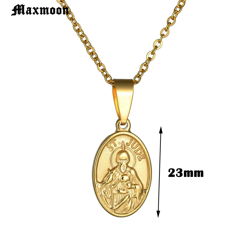 Старинный серебряный цвет Maxmoon золотой нержавеющая сталь ST. Ожерелье с подвеской