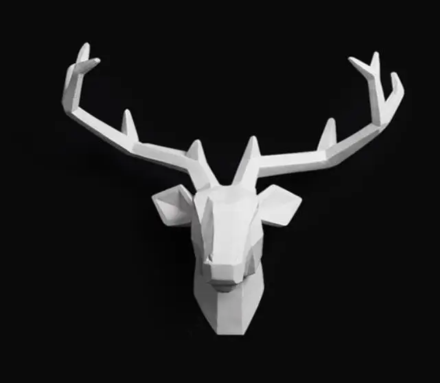Большая скульптура головы оленя|Статуи и скульптуры| |