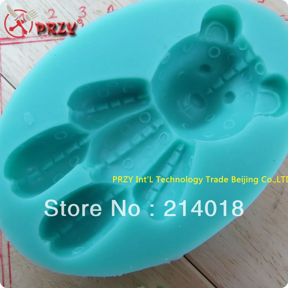 Силиконовые формы для помадки в виде медведя Тедди силиконовая форма шоколада