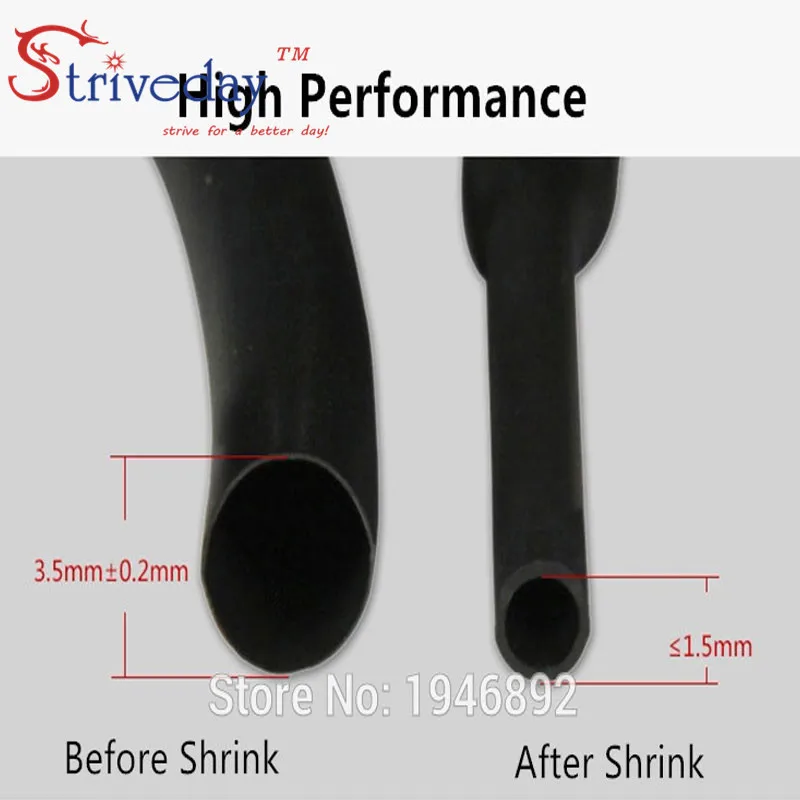 Набор полиолефиновых трубок для термоусадочной трубки 140 шт. 1 мм 2 3 4 5 6 8 10 12 2:1 |