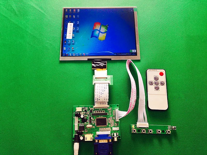 Реверсивный видео Универсальный HDMI VGA 2AV 50PIN ttl LVDS плата контроллера+ 8 дюймов 1024*768 HE080IA-01D ЖК-дисплей