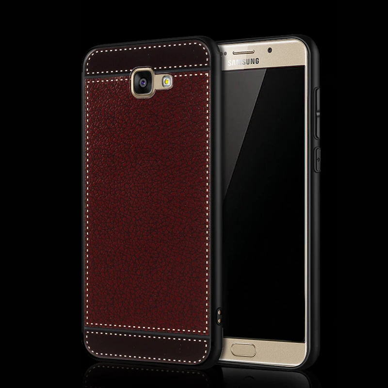Capa for Samsung galaxy A5 2016 Case leather A510F 5.2&quot Soft Black silicone Funda A7 A710F Luxury | Мобильные телефоны и