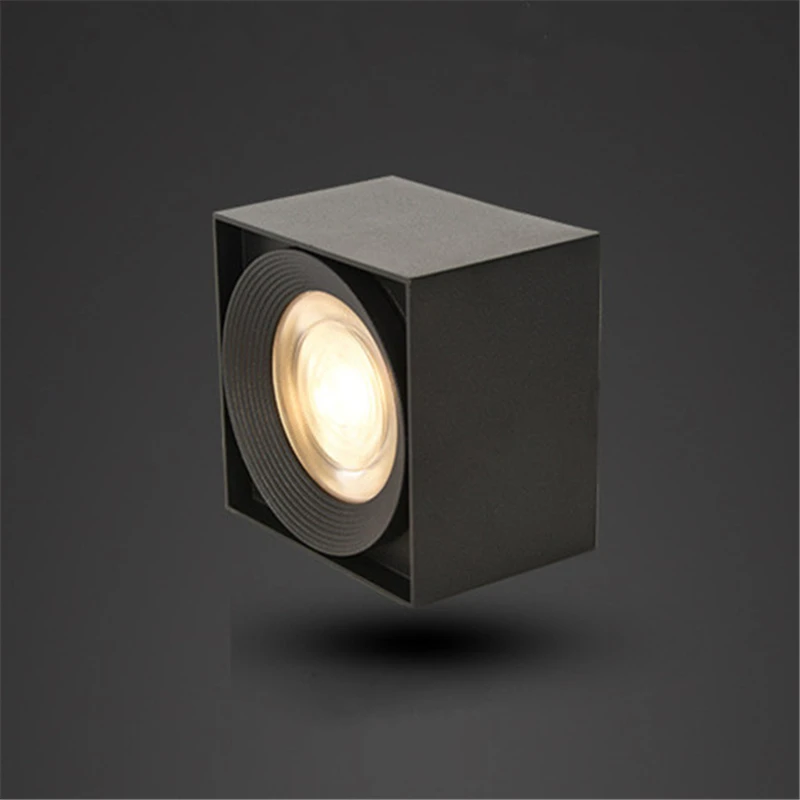 Квадратный точесветильник светильник с поверхностным креплением 7 Вт/12 Вт/15 Вт |