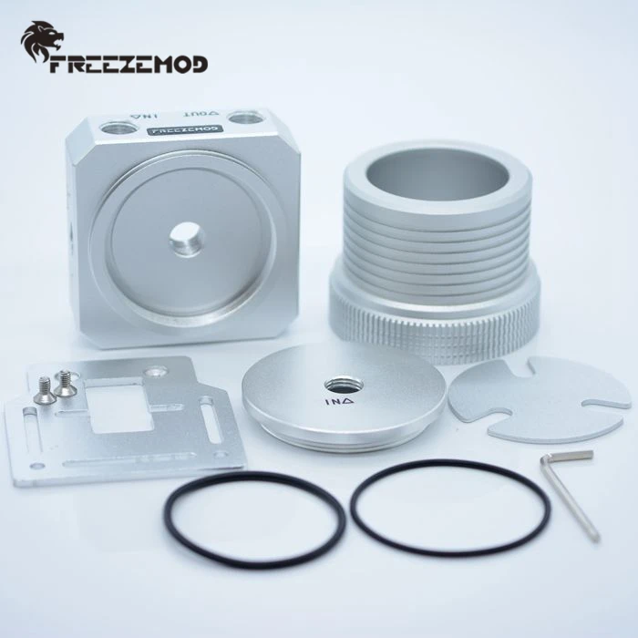 FREEZEMOD компьютер водяное охлаждение D5 насос Полный алюминиевый сплав крышка насоса поддерживает внутренний импорт ПК охладитель воды. PJ-D5QJS
