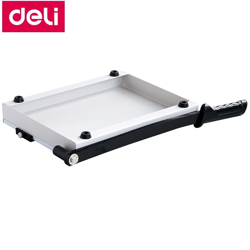 Deli 8014 ручной триммер для бумаги размером 300x250 мм (12 &quotx 10&quot) Большой с резаком |